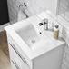 Vellamo Aspire 1100mm 2 Door Combination Ceramic Basin & Toilet Unit - Gloss White with Vellamo Aspire BTW Toilet
