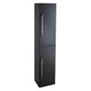 Vellamo Aspire Tall 2 Door Bathroom Storage Unit - Black Ash