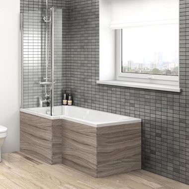 Vellamo Drift 700mm Square Shower Bath End Panel