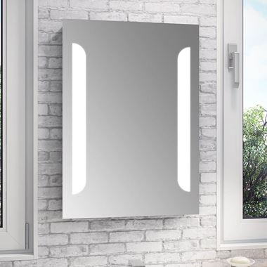 Vellamo LED Illuminated Mirror with Demister Pad & Shaver Socket - 500 x 700mm