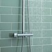 Vellamo Marco Oval Thermostatic Exposed Dual Shower System