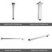 Archie Concealed Shower Valve, 300mm Fixed Shower Head & Handset - 300mm Wall Shower Arm