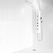 Vellamo Thermostatic White Shower Tower with Rainfall Head and Body Jets
