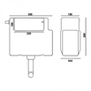 Vellamo Aspire 1100mm 2 Door Combination Basin & Toilet Unit - Black Ash