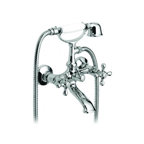 Vado Victoriana Wall Mounted Bath Shower Mixer With Shower Kit