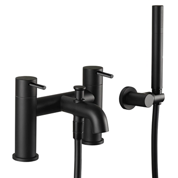 VOS Bath Shower Mixer Tap & Shower Kit - Matt Black