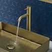 VOS Tall Single Lever Basin Mixer - Brushed Brass