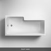 Drench 1700 L Shape Shower Bath & Optional Panel
